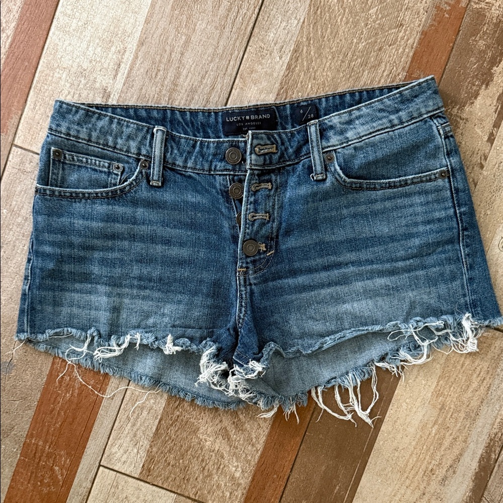 Lucky Brand Distressed Blue Jean Shorts